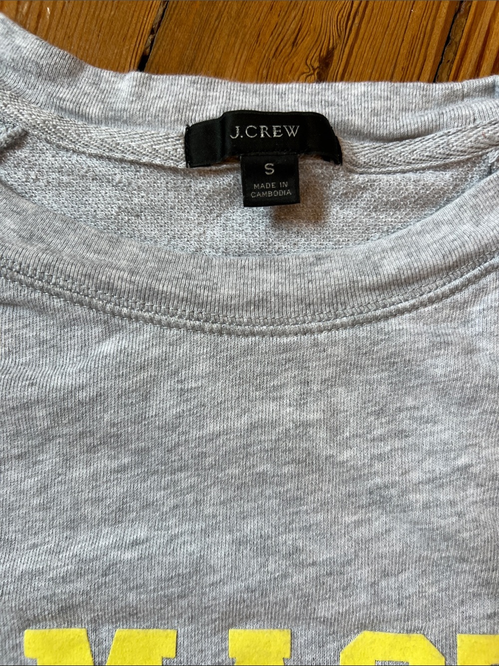 J. Crew Magic Rinse Crewneck Sweatshirt - NAMASTE - Picture 6 of 9